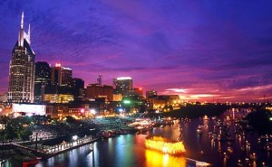 downtown nashville boat skyline