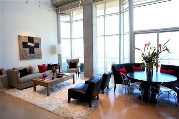 Icon Penthouse Condo Living Room