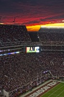 Orange Sky over Bryant Denny Stadium