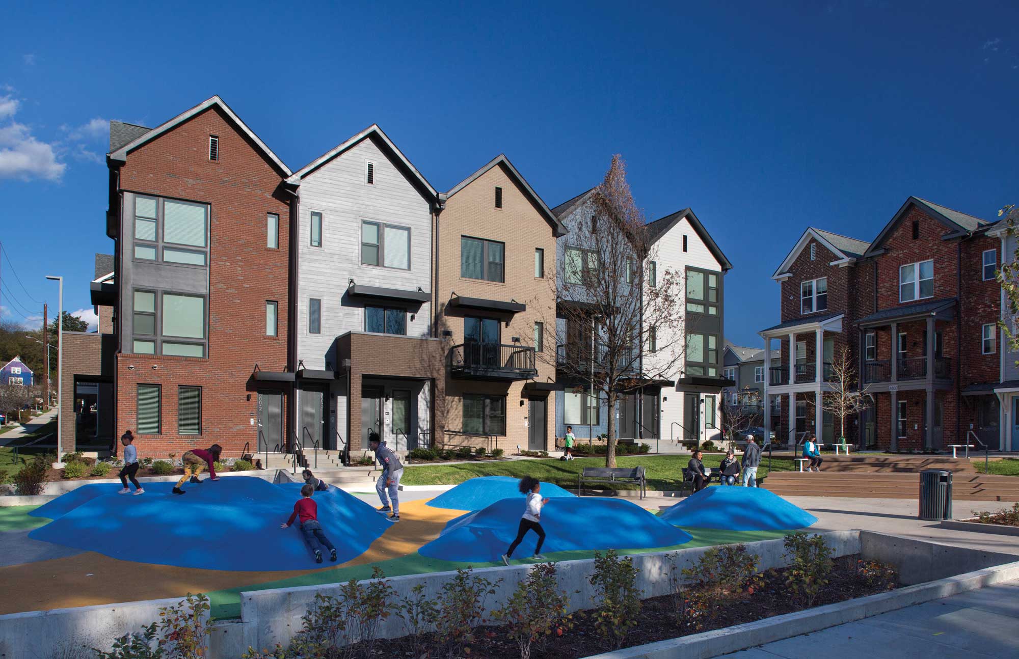 Townhomes and multifamily housing in Nashville reflecting zoning changes in Nashville real estate news