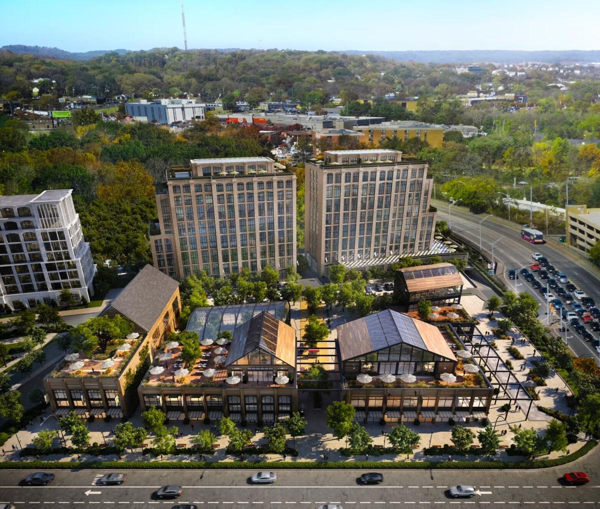 Belle Meade Village Nashville mixed use development Harding Pike construction Nashville real estate development trends