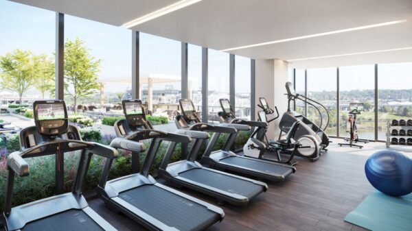 Twelve Twelve Nashville fitness center with modern gym equipment