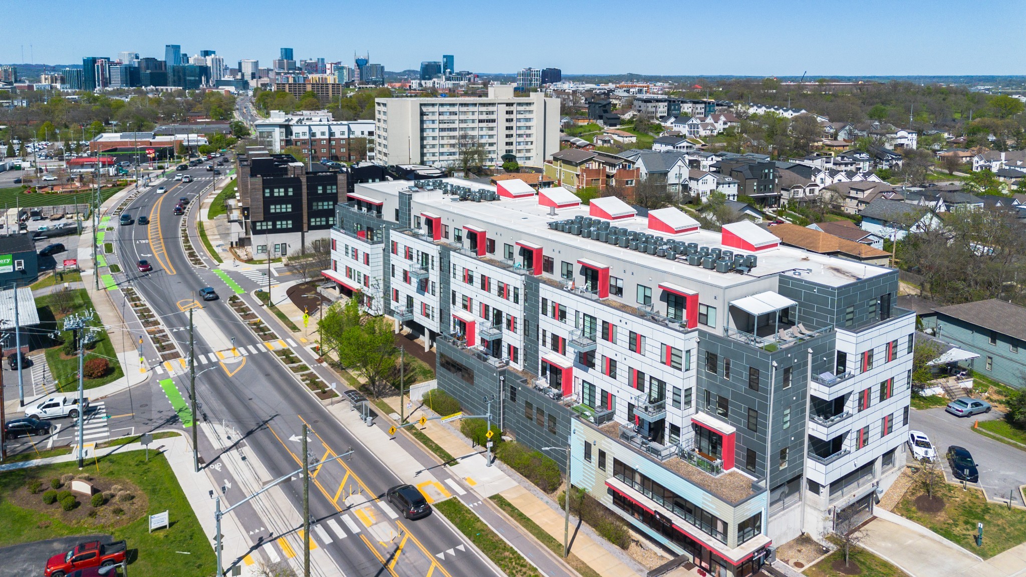 Chelsea 2016 condominium at 1900 12th Avenue South in 12 South Nashville, 573 to 875 sqft 1BR and 2BR units