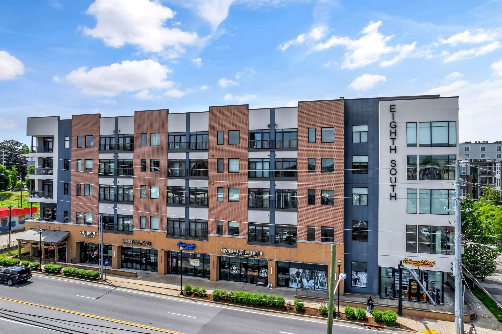 Eighth South Mixed-Use 2017 condominium at 2407 8th Avenue South in Melrose Nashville, 680 to 1146 sqft 1BR and 2BR units