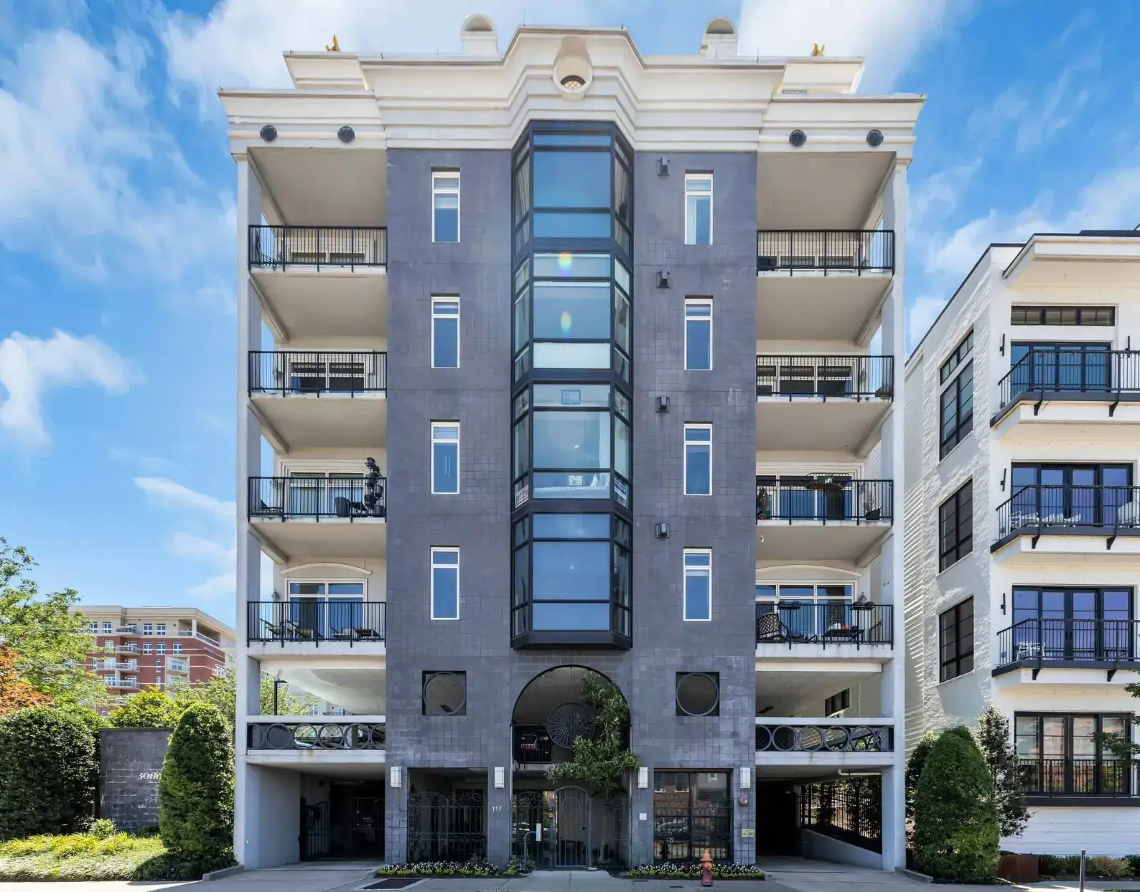 West End Lofts five-story mid-rise FHA-approved condominium at 3014 Hendricks Street in Edgehill Nashville