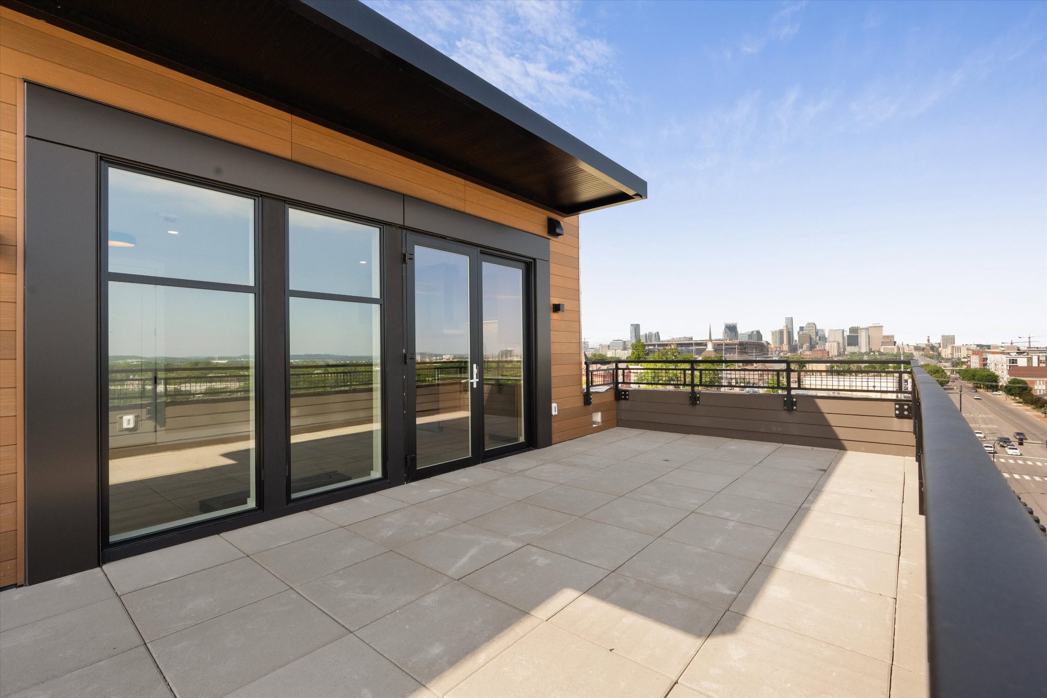 Rooftop amenity at The Jesse East Nashville Airbnb condo development, third-floor pool deck designed for short term rental guest experience